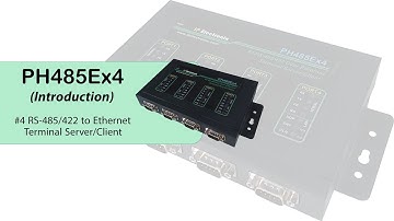 PH485Ex4 Serial RS485/RS422 to Ethernet LAN Converter