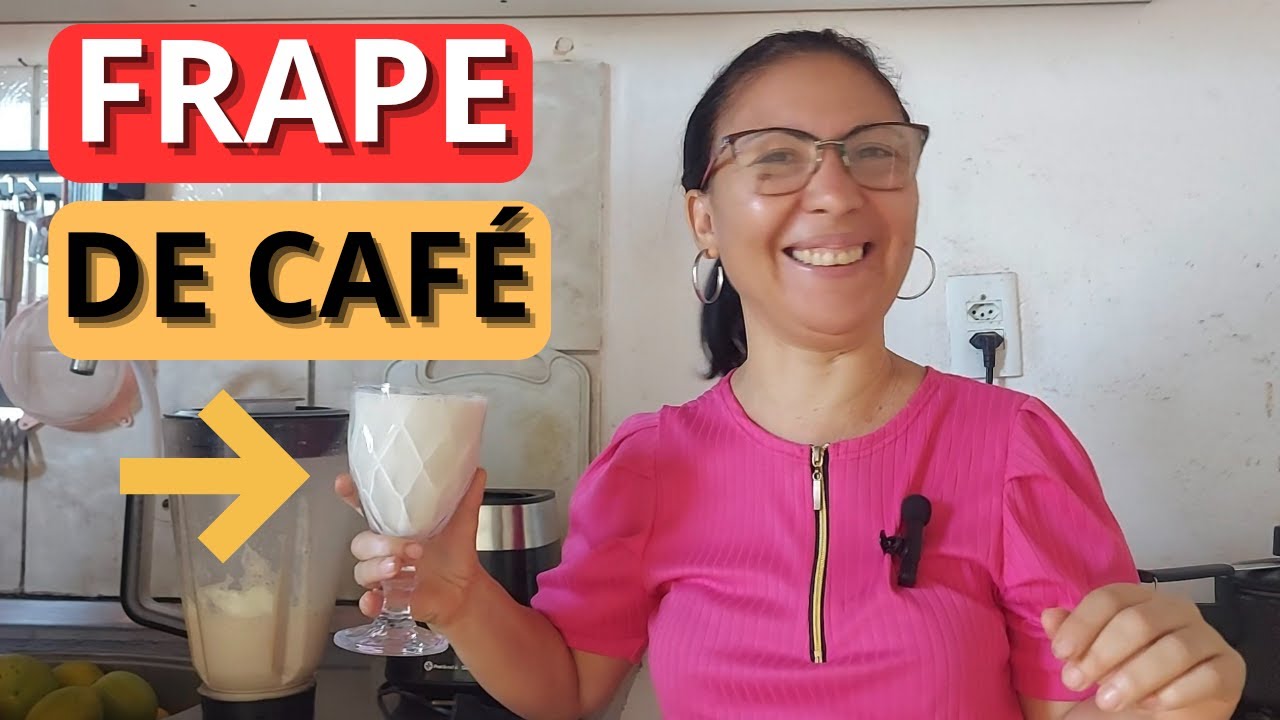 COMO FAZER FRAPE DE CAFÉ GELADO,  SUPER FÁCIL.! 