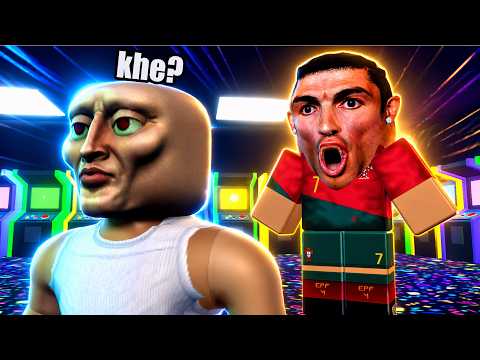 Cristiano Ronaldo, but in a Roblox game... lol?