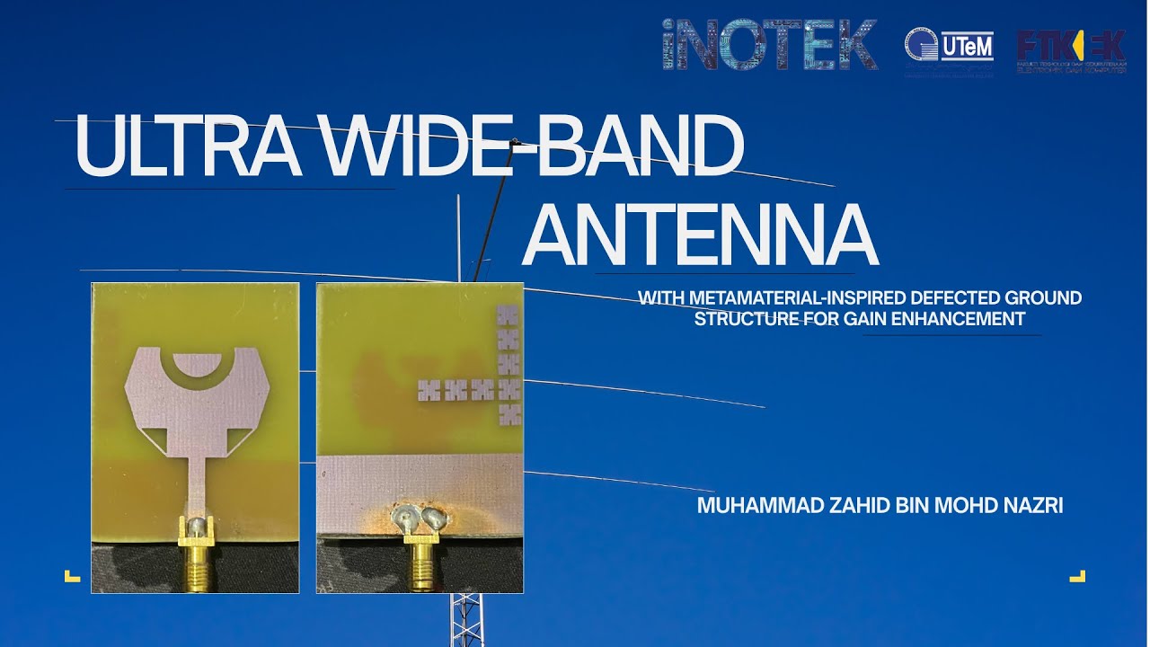 ULTRA WIDE BAND ANTENNA WITH METAMATRIAL-INSPIRED DEFECTED GROUND STRUCTURE FOR GAIN ENHANCEMENT
