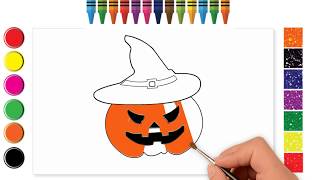 !How to Draw a Jack O Lantern!