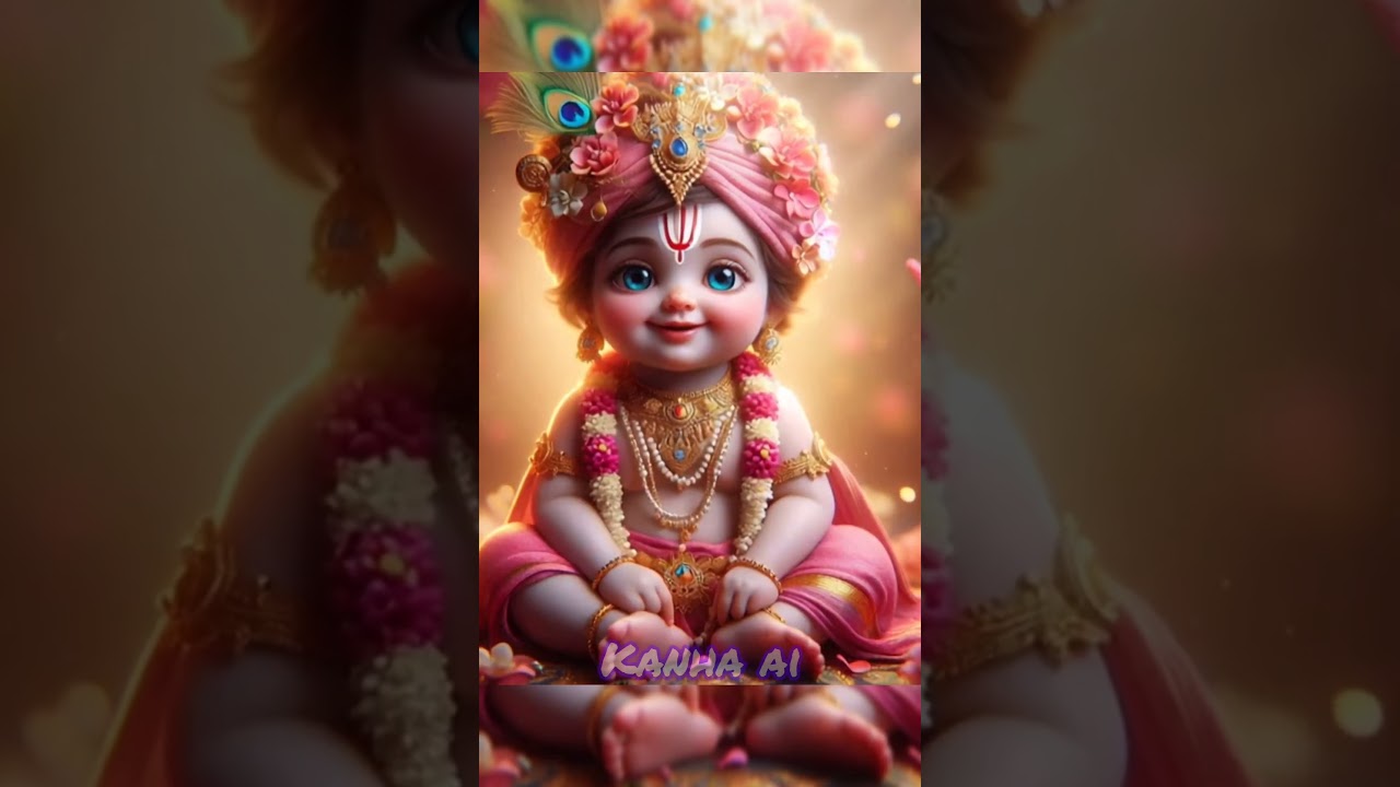 Govind Bolo Hari Gopal Bolo ❤️ Baby Krishna Playing Flute 