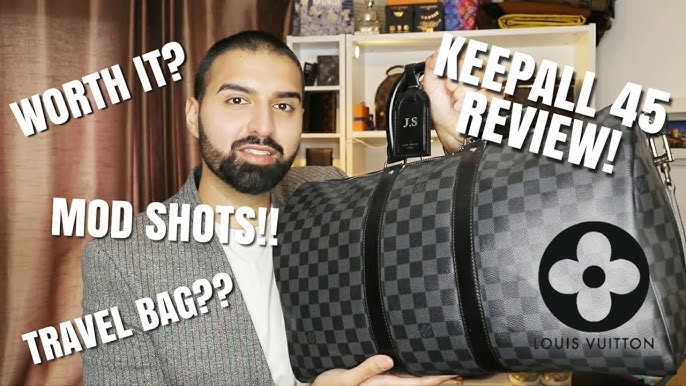 LOUIS VUITTON KEEPALL BAG 45, 50 & 55 REVIEW: BEST SIZE? 🤔 KATE SPARKLE  RING GIVEAWAY! (CLOSED) 