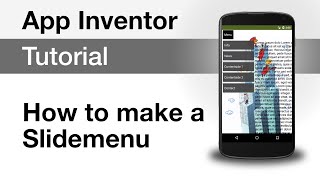 App Inventor 2 Tutorials - Android Slide Menu screenshot 2