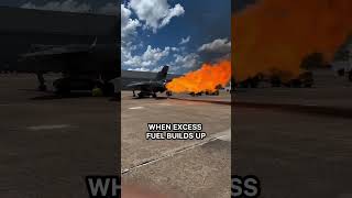 🔥Jet Engine Fireball Startup Wet Start Explained #aviation #fighterjets #jetengine #f16 #airforce