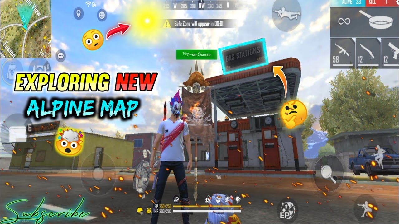 My First Gameplay In New Alpine Map😳🤯 || Exploring New Alpine Map in Freefire || Alpine Map 1st Look