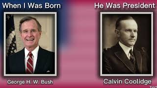 Who was president when every president was born | Tuirf Timeline