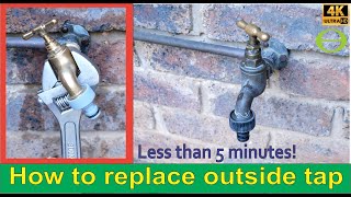 How to replace an outside tap in under 5 minutes
