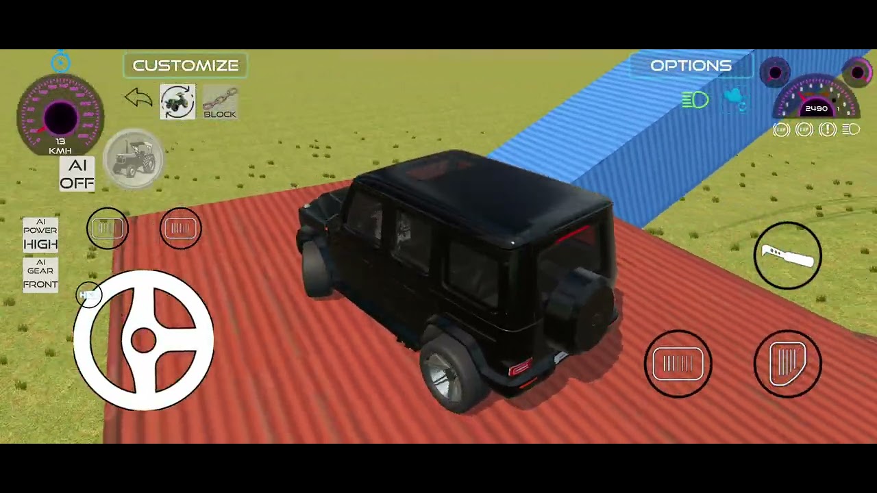 Driving Mahindra G Wagon in a game #indianvehiclessimulator3dvideos 