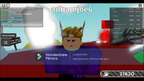 slap battles but i caught some hackers