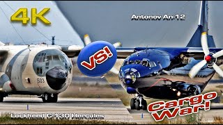 : Antonov An-12 VS Lockheed C-130 Hercules [4K]