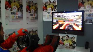 F1 2011 with G27 & F1 Playseat at The Gamesmen F1 2011 with G27 & F1 Playseat at The Gamesmen