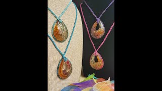 DIY Dry Flowers, Polymer clay and Seashell Resin Pendant Ideas