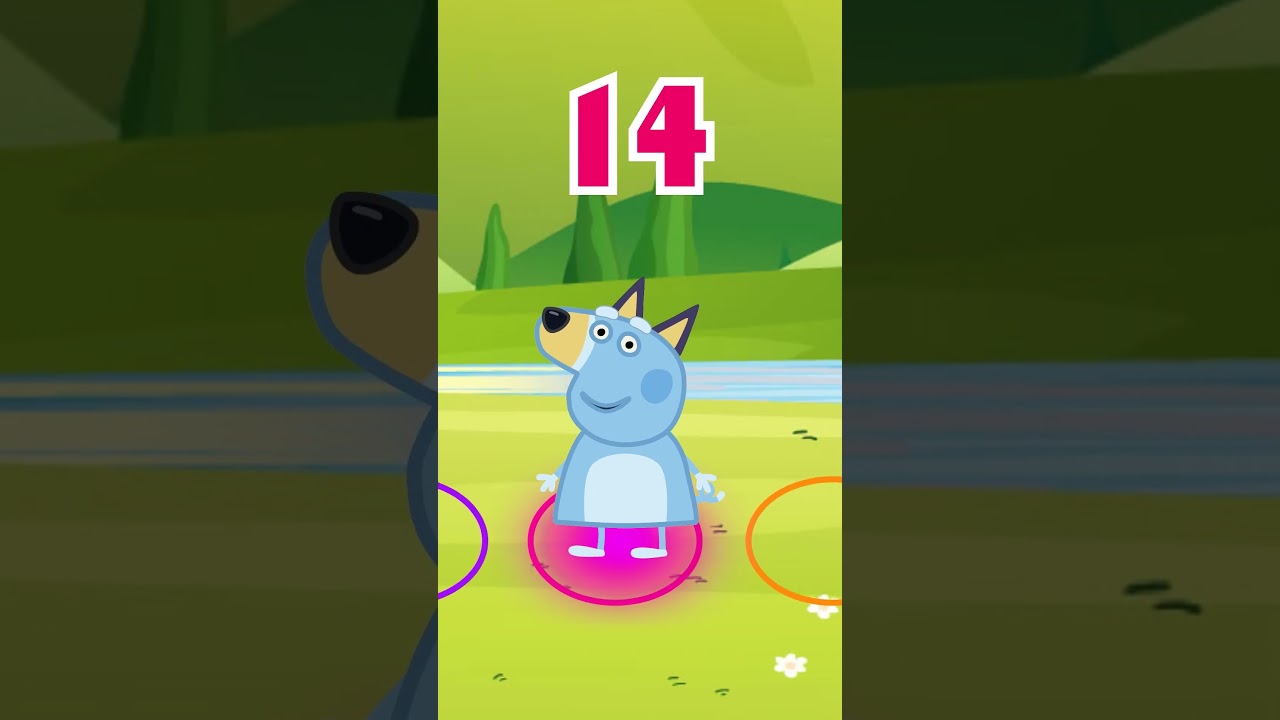 Прыжки и счет от 1 до 20 в игре Bluey 💙 