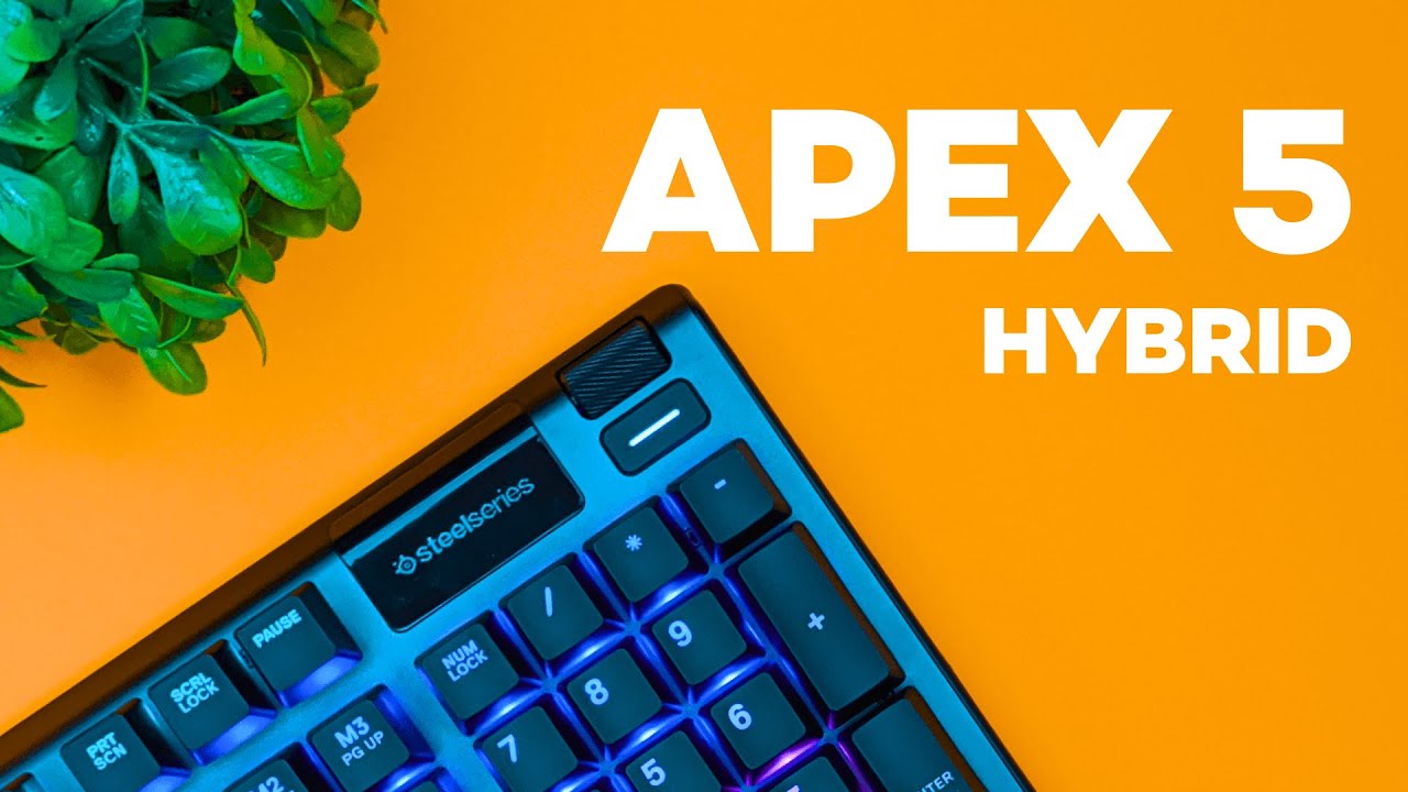 SteelSeries Apex 5 Hybrid Mechanical Gaming Keyboard – Per-Key RGB