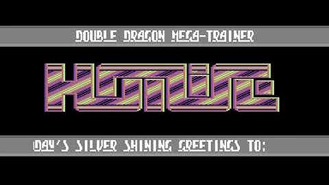 Hotline C64 cracktro from Double Dragon by Melbourne House