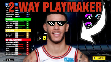 I FOUND THE BEST 2 WAY PLAYMAKER(LONZO BALL) BUILD ON NBA 2K22!