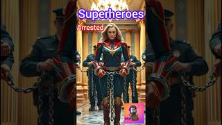 Superheroes Arrested by Police #avengers #shorts #marvel #trending #aishort #shortsfeed#viral