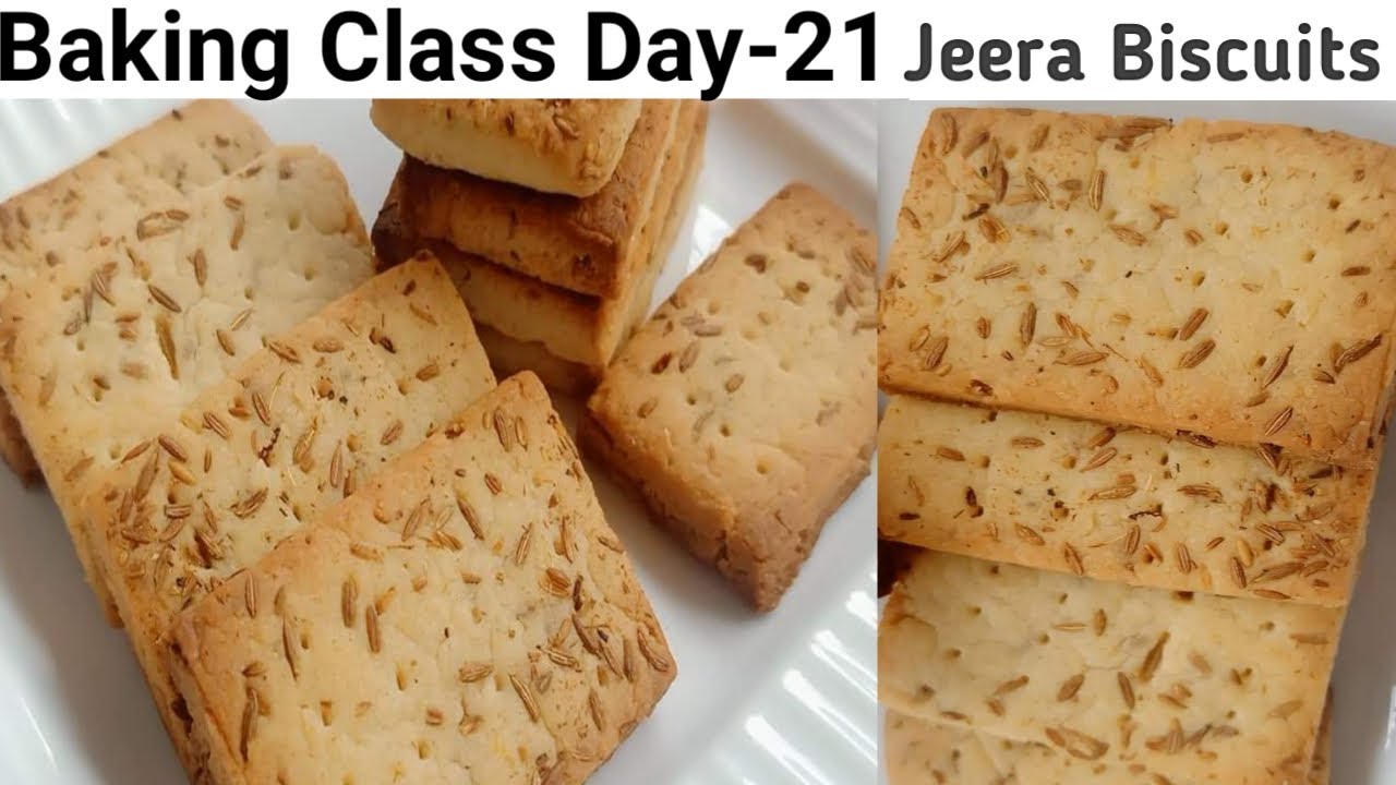 Baking Class Day-21~Jeera Biscuits Recipe|100% Bakery Style Eggless Jeera Biscuits in Kadai & Oven|