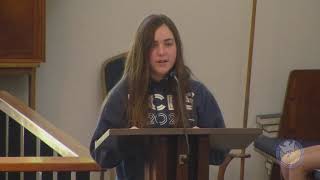 Middle School Honor Roll Chapel 2021-2-4