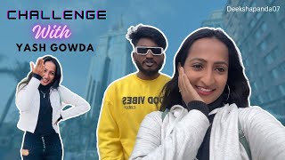 First Time Doing Challenges in Public || Kannada | Deeksha Panda | 2024 #youtube #deekshapanda