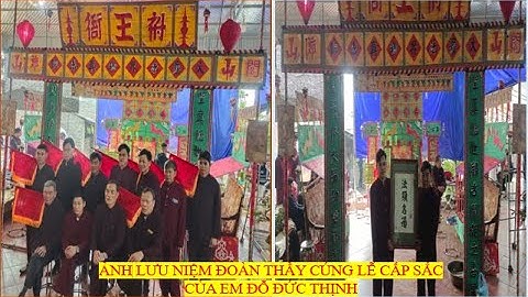 Cấp sắc dân tộc sán dìu của em Đỗ Đức Thịnh thôn Số Tư, xã Quý Sơn, TX Chũ, tỉnh Bắc Giang.Tập cuối