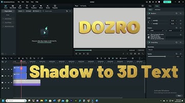 Method to Add Shadow to a 3D Text in Filmora Video Editor