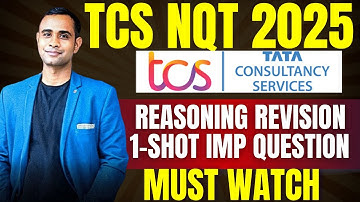 TCS NQT 2025 Complete Reasoning Revision | 8-10 Marks DONE in Exam | Pratik Shrivastava Sir
