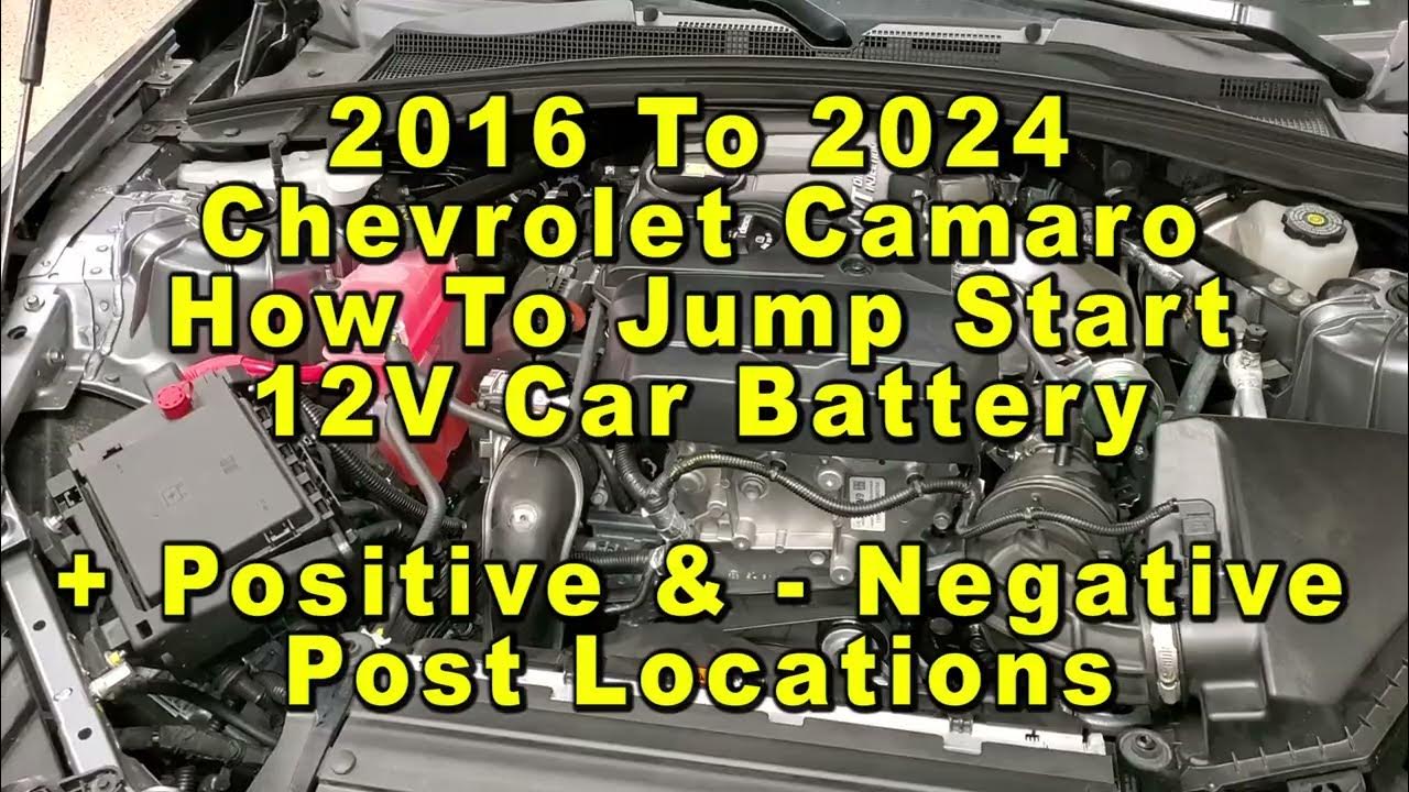 Chevrolet Camaro How To Jump Start 12V Car Battery + Positive