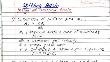 Unit:5 | Regulatory Structure | Design Steps of Settling Basin | Prashant YT | TU,PU,PoU,KU |