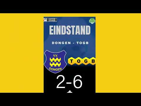 Zondag 5-3-2023: Derde divisie zondag Dongen-TOGB 2-6