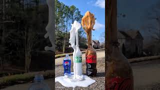 Popular Coke Sodas Vs Mentos 104 (Coke Sprite Fanta) #satisfying #experiment #asmr