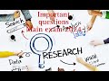 SUB. Research important questions main exam 2024 // B.Sc. Nursing Part 4