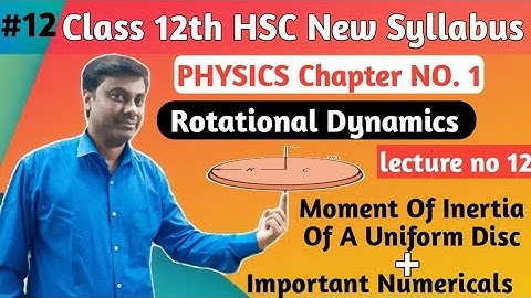 Rotational Dynamics 12: Moment of inertia of a uniform Disc with Imp Numerical