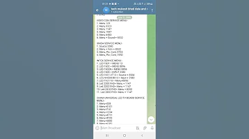 Led TV Service Mode 