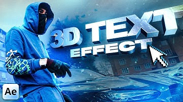 3D TEXT in After Effects (Music Video Effect Tutorial)