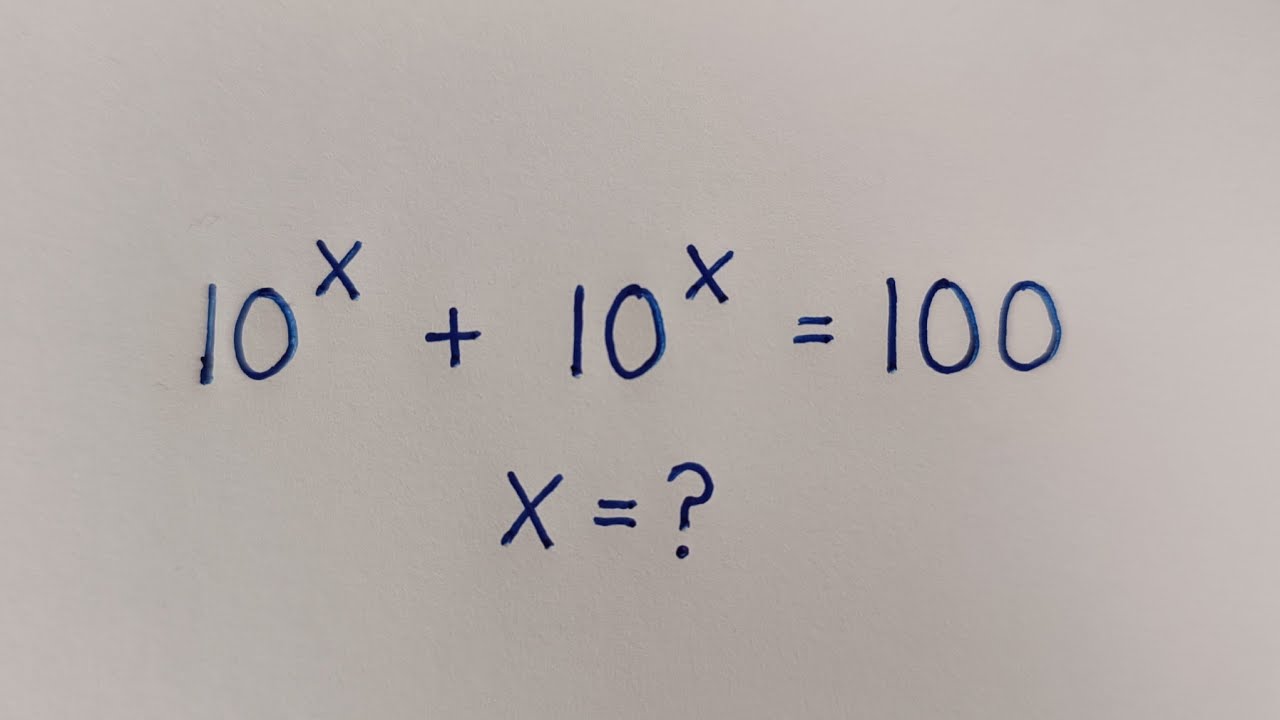 A Nice Exponents Problem - YouTube