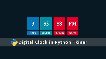 How to Make  Digital Clock in Python Tkinter #Hindi #Clock #Tkinter #Python