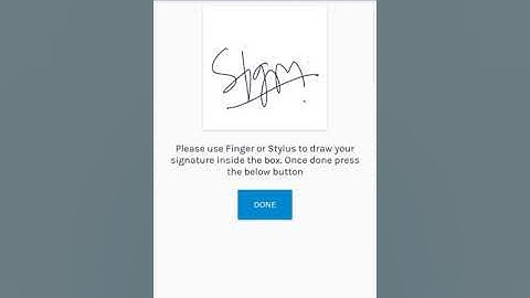 Draw your signature using #MobScanner