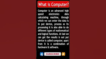 What is computer? #computer #shorts #ytshorts #krishnasir #shortvideo #shortsvideo