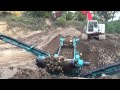 Powerscreen Midwest Warrior 800 and 1000SR Crushing Natural Stone