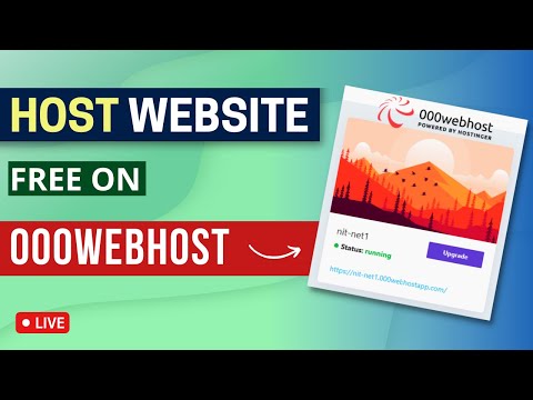 Upload a website on free web hosting | 000webhost tutorial