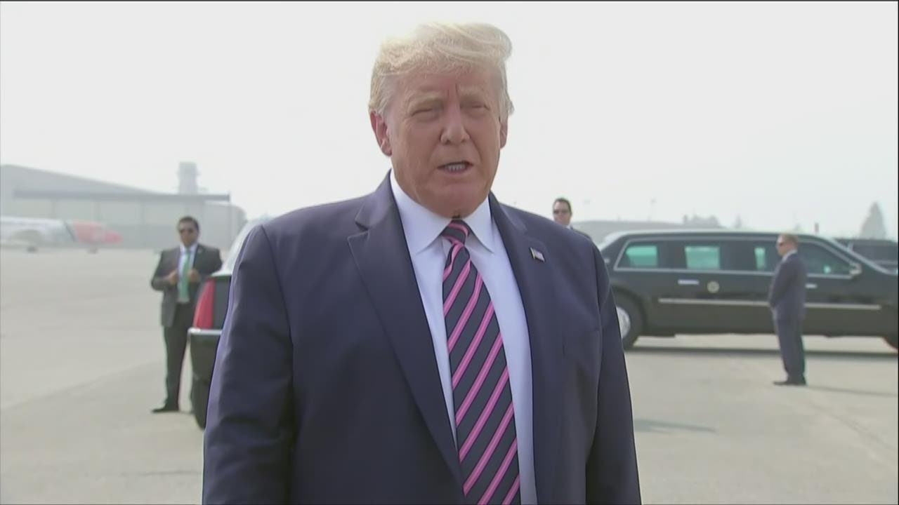 President Trump explains what he wants to see done about forest management in California
