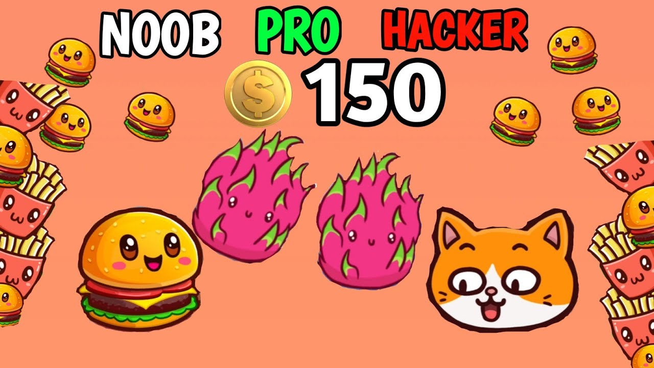 NOOB VS PRO VS HACKER IN FISHING FOOD GAME WITH OGGY AND JACK GAME