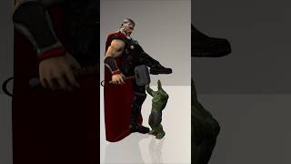 Thor vs Hulk Crunch Time #short #animation #thor #hulk #slycaptain
