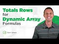 Total Rows for Dynamic Array Formulas & Spill Ranges