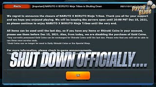 [NARUTO X BORUTO NINJA TRIBES]  - Official Shut Down, Final Farewell! What a sad day... screenshot 4