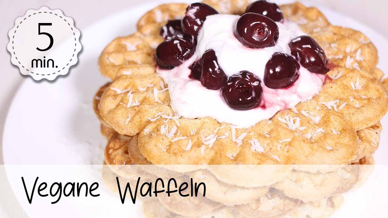 Vegane Waffeln Rezept - Waffeln selber machen - Waffeln Vegan Gesund ohne Banane!  Vegane