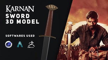 Cinema 4d Sword model | Z brush | karnan | Dhanush | Mari selvaraj | Arnold Render
