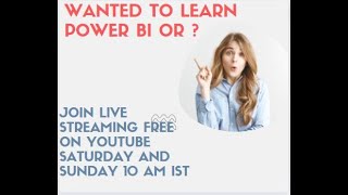 Free Power BI Training pls join on Saturday and Sunday 10amIST:DM 9971119201 screenshot 5